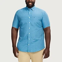 IZOD Breeze Mens Short Sleeve Classic Fit Stretch Fabric Big and Tall Button-Down Shirt