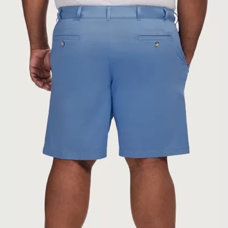 IZOD Saltwater Twill Mens 9 1/2" Big and Tall Stretch Fabric Chino Short