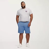 IZOD Saltwater Twill Mens 9 1/2" Big and Tall Stretch Fabric Chino Short