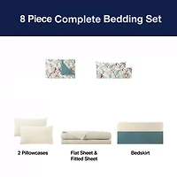 Broadhaven Warrington 8-pc. Reversible Complete Bedding Set with Sheets