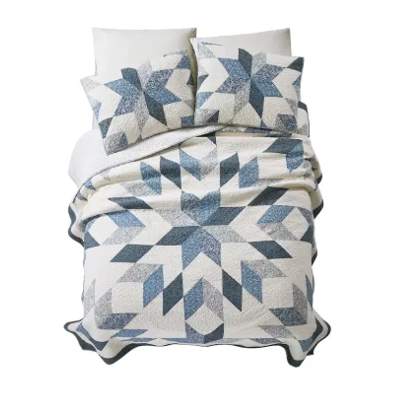 Modern Heirloom Bright Star Patchwork Quilt Set