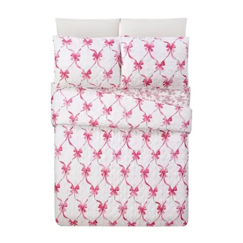 Modern Heirloom Abigail Bow Reversible Quilt Set