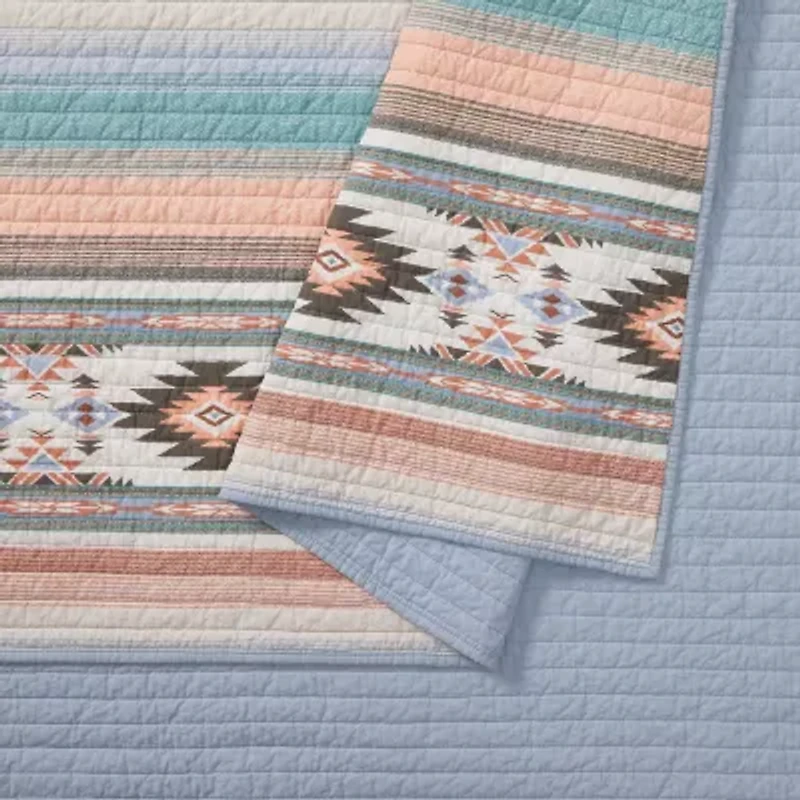 Modern Heirloom Sunset Canyon Reversible Quilt Set