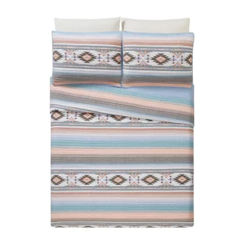 Modern Heirloom Sunset Canyon Reversible Quilt Set