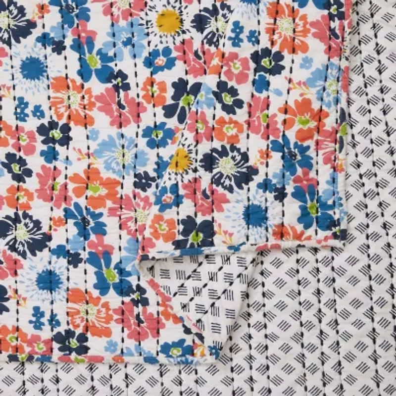 Modern Heirloom Blossom Reversible Quilt Set