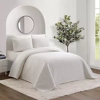 Modern Heirloom Solid Stitch 3-pc. Bedspread Set