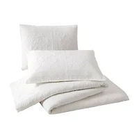 Modern Heirloom Solid Stitch 3-pc. Bedspread Set