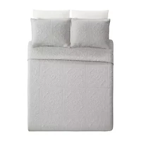 Modern Heirloom Solid Stitch 3-pc. Bedspread Set