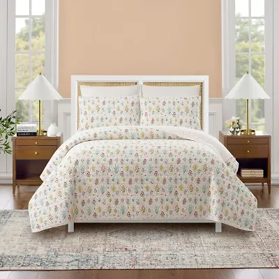 Makers Collective Floral Wallpaper Reversible Quilt Set