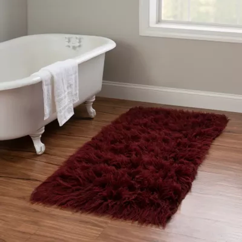 Linon Flokati Washable Indoor Rectangular Accent Rug