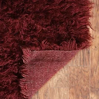 Linon Flokati Solid Woven Rectangular Runner