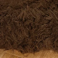 Linon Flokati Solid Woven Rectangular Runner