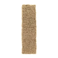 Linon Flokati Solid Woven Rectangular Runner