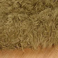 Linon Flokati Solid Woven Rectangular Runner