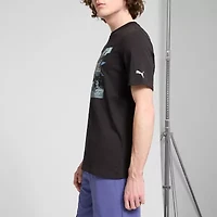 PUMA Mens Crew Neck Short Sleeve Regular Fit Graphic T-Shirt