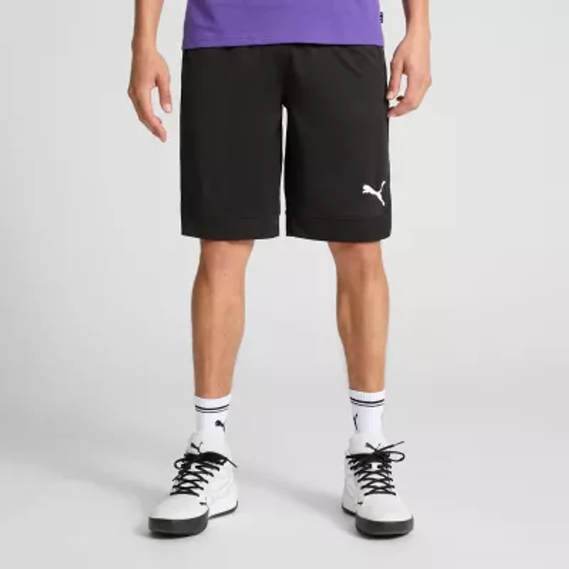 PUMA Mens Mid Rise 10" Basketball Short