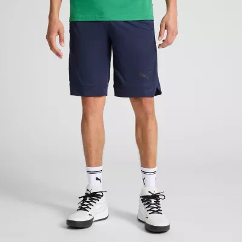 PUMA Mens Mid Rise 10" Basketball Short