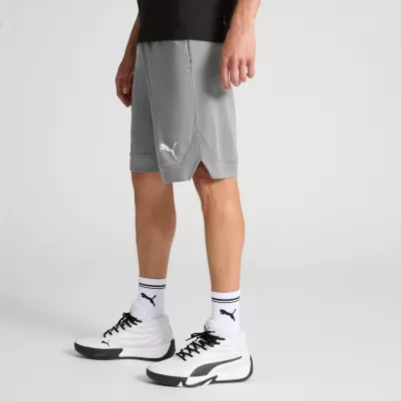 PUMA Mens Mid Rise 10" Basketball Short