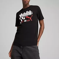 PUMA Mens Crew Neck Short Sleeve Regular Fit Graphic T-Shirt