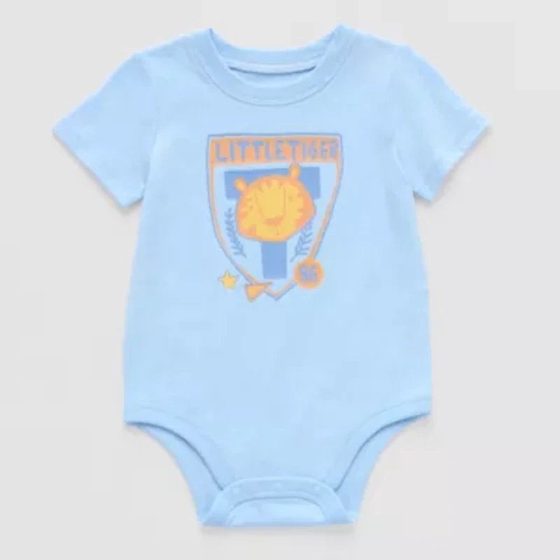 Okie Dokie Baby Boys Crew Neck Short Sleeve Bodysuit