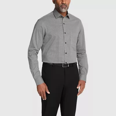 Van Heusen Mens Regular Fit Stretch Fabric Wrinkle Free Long Sleeve Dress Shirt