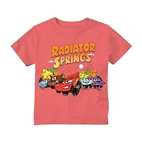 Disney Toddler Boys Crew Neck Short Sleeve Cars Graphic T-Shirt