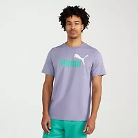 PUMA Essential Mens Crew Neck Short Sleeve Regular Fit Graphic T-Shirt