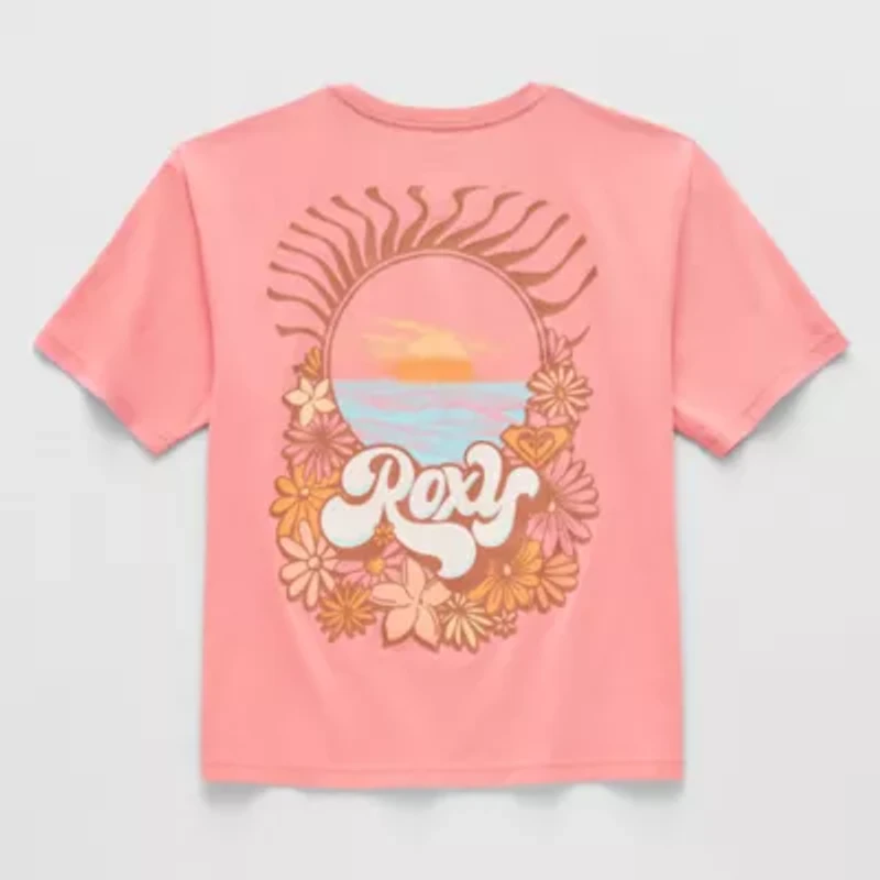 Roxy Big Kid Girls Crew Neck Short Sleeve Graphic T-Shirt