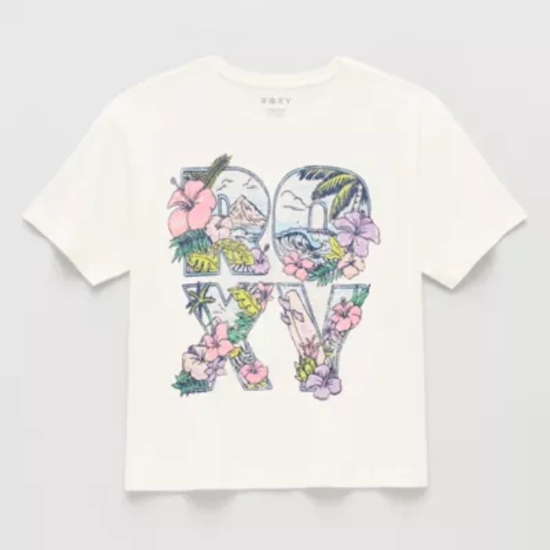 Roxy Big Kid Girls Crew Neck Short Sleeve Graphic T-Shirt