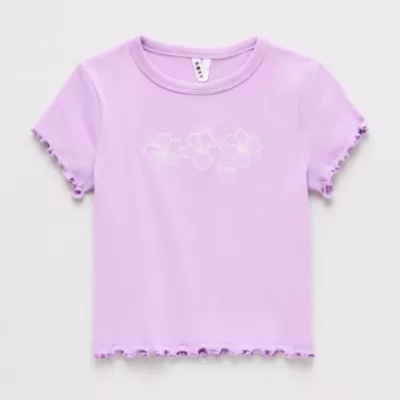 Roxy Big Kid Girls Crew Neck Short Sleeve T-Shirt