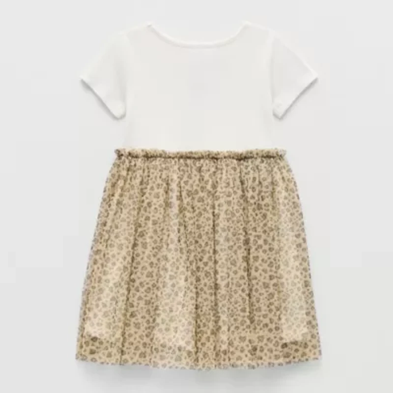 Okie Dokie Toddler & Little Girls Short Sleeve Tutu Dress