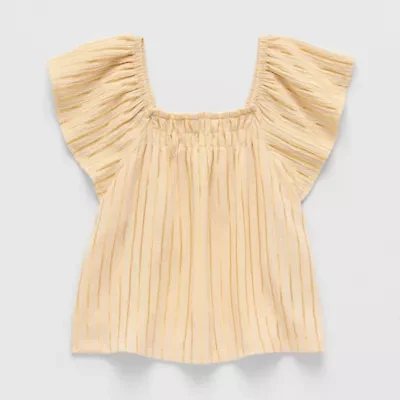 Thereabouts Little & Big Kid Girls Short Sleeve Blouse