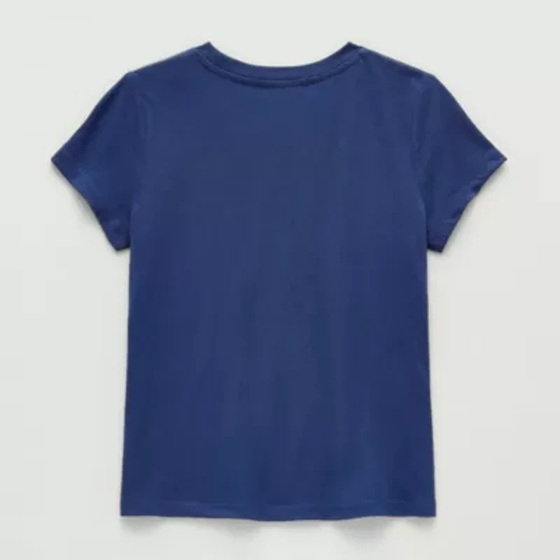 Thereabouts Little & Big Kid Girls Round Neck Short Sleeve T-Shirt