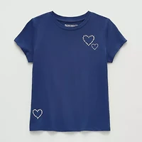 Thereabouts Little & Big Kid Girls Round Neck Short Sleeve T-Shirt