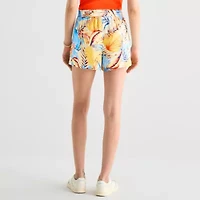 Hurley Womens Mid Rise Juniors Pull-On Short