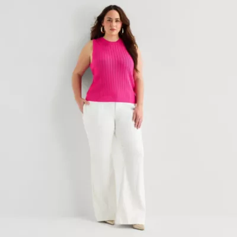 Bold Elements Womens Plus Sleeveless High Neck Tank
