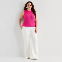 Bold Elements Womens Plus Sleeveless High Neck Tank