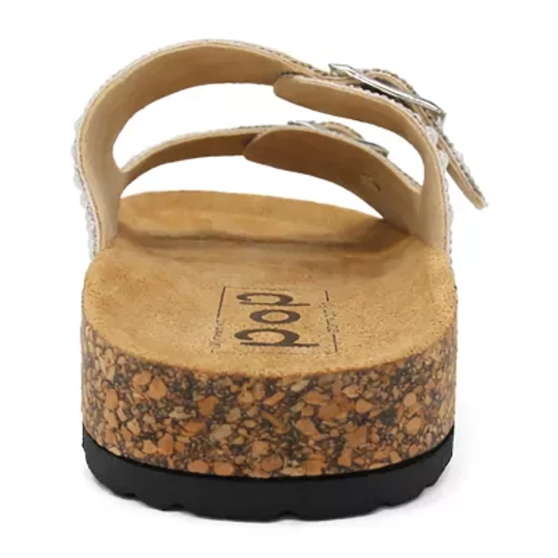 Pop Dhyana Womens Adjustable Strap Footbed Sandals