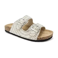 Pop Dhyana Womens Adjustable Strap Footbed Sandals