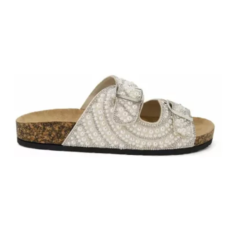 Pop Dhyana Womens Adjustable Strap Footbed Sandals