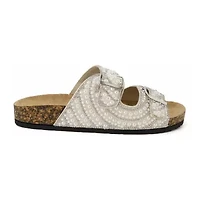 Pop Dhyana Womens Adjustable Strap Footbed Sandals