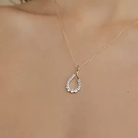 Floating Diamonds (F, Vs2) Womens 1 CT. T.W. Lab Grown White Diamond 14K Gold 18 Inch Pendant Necklace