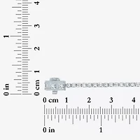 (G-H / Si2-I1) Womens 1 CT. T.W. Lab Grown White Diamond Pure Silver Over Brass 7.25 Inch Tennis Bracelet