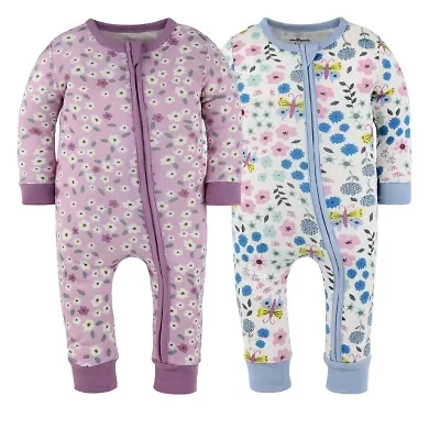 The Peanutshell Girls Scoop Neck Long Sleeve 2-pc. One Piece Pajama