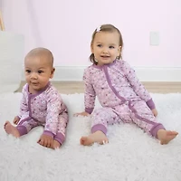 The Peanutshell Girls Scoop Neck Long Sleeve 2-pc. One Piece Pajama