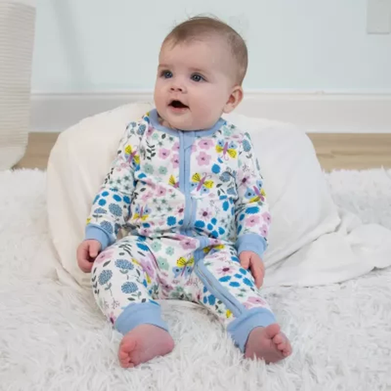 The Peanutshell Girls Scoop Neck Long Sleeve 2-pc. One Piece Pajama