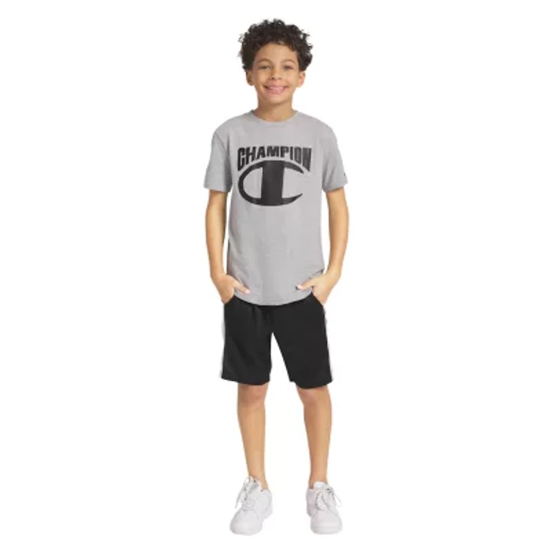 Champion Big Kid Boys Round Neck Short Sleeve Regular Fit Graphic T-Shirt
