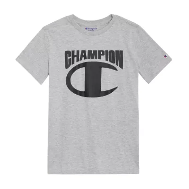 Champion Big Kid Boys Round Neck Short Sleeve Regular Fit Graphic T-Shirt