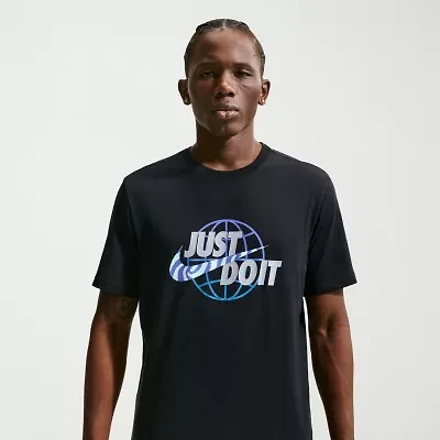 Nike Just Do It Mens Crew Neck Short Sleeve Classic Fit Graphic T-Shirt