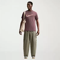 Nike Swoosh Mens Crew Neck Short Sleeve Classic Fit Graphic T-Shirt
